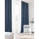 Комплект штор на шторной ленте AT Home Астрид 150x275 см цвет сине-белый
