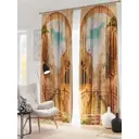 Штора на шторной ленте AT Home Даль 150x260 см цвет коричневый
