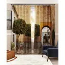 Штора на шторной ленте AT Home Новер 150x260 см цвет черный