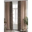 Комплект штор на шторной ленте AT Home Рилиронс 220x250 см цвет черный