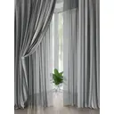 Комплект штор на шторной ленте AT Home Лангрионс 150x260 см цвет серый