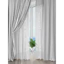 Комплект штор на шторной ленте AT Home Роулинс 150x260 см цвет серый