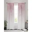 Комплект штор на шторной ленте AT Home Флирнес 150x270 см цвет розовый
