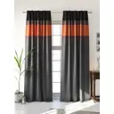 Комплект штор на шторной ленте AT Home Мирсенкис 150x250 см цвет оранжевый