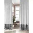 Комплект штор на шторной ленте AT Home Ленирест 150x280 см цвет белый