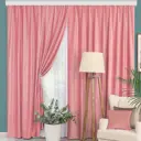 Комплект штор на шторной ленте Altali Венеция 150x250 см цвет розовый