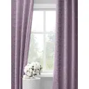 Комплект штор на шторной ленте Decoracion Узорные листья 145x275 см цвет сиреневый