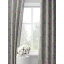 Комплект штор на шторной ленте Decoracion Летние георгины 145x275 см цвет серый