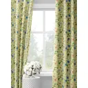 Комплект штор на шторной ленте Decoracion Летние георгины 145x275 см цвет синий желтый