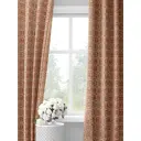Комплект штор на шторной ленте Decoracion Зазеркалье 145x275 см цвет бежевый красный