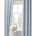 Комплект штор на шторной ленте Decoracion Лесные ягоды 145x275 см цвет белый синий
