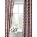 Комплект штор на шторной ленте Decoracion Лесные веточки 145x275 см цвет розовый бордовый