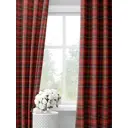 Комплект штор на шторной ленте Decoracion Английская клетка 145x275 см цвет красный