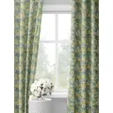 Комплект штор на шторной ленте Decoracion Нарциссы и мимоза 145x275 см цвет желтый бирюзовый