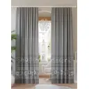 Комплект штор на шторной ленте AT Home Бланка 150x260 см цвет серый