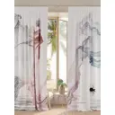 Комплект штор на шторной ленте AT Home Демнес 150x260 см цвет белый