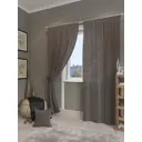 Комплект штор на шторной ленте AT Home Ситрэ 150x280 см цвет коричневый