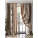 Комплект штор на шторной ленте AT Home Френтис 220x260 см цвет бежевый