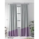 Комплект штор на шторной ленте AT Home Конду 150x270 см цвет фиолетовый/сирень