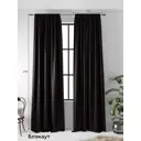 Комплект штор на шторной ленте AT Home Блэки 150x270 см цвет коричневый