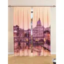 Комплект штор на шторной ленте AT Home Великий собор 150x260 см цвет бежевый