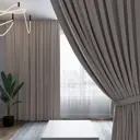 Штора на шторной ленте Одежда Окон Канвас 500x270 см цвет кофе с молоком