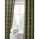 Шторы на шторной ленте decoracion Кленовые листья #33022201, 145x275см, цвет зеленый и желтый