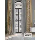 Комплект штор на шторной ленте At Home Лормитан 150x290 см цвет оранжевый/золотой