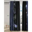 Комплект штор на шторной ленте At Home Шоликост 150x240 см цвет серый/черный