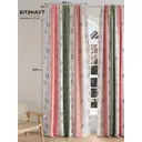 Комплект штор на шторной ленте At Home Донгирс 150x240 см цвет зеленый/розовый/серый