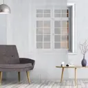 Штора на шторной ленте Belezza органза Leaves 300x280 см цвет белый