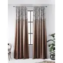 Штора на шторной ленте блэкаут Helga Рифелт 300x290 см цвет бежевый