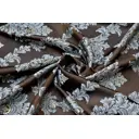 Штора на шторной ленте Eleganta Monogram 400x270 см, цвет темно-коричневый