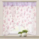 Комплект штор на шторной ленте Witerra Кантри вуаль 285x160 см цвет темно-розовый