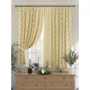 Штора на шторной ленте для кухни Helga Голдионс 150x180 см цвет желтый