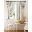 Штора на шторной ленте для кухни Helga Долейн 150x180 см цвет бежевый