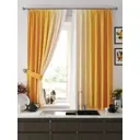 Штора на шторной ленте для кухни Helga Ромерни HL-925577 150x180 см цвет бежевый