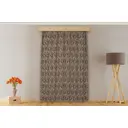 Штора на шторной ленте Eleganta Bormio 400x270 см цвет коричневый