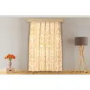 Штора на шторной ленте Eleganta Bigcheck 300x270 см цвет бежевый