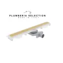 Трап для душа Plumberia selection PSM90OR комбинированный затвор 4x90 см нержавеющая сталь