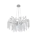 Люстра подвесная Arte Milano 23110.760.10.e14.a.cr 10 ламп 20 м² цвет серый/серебристый