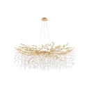 Люстра подвесная Arte Milano 23110.1200.18.e14.b.gd 14 ламп 28 м² цвет жёлтый/золотой