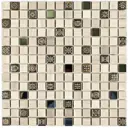 Декоративная мозаика Granito U00005557 Milan-2ekb 30.5x30.5см цвет Серый / серебристый