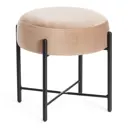 Банкетка Tetchair Amber 41x40x41 см цвет бежевый/черный