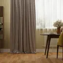 Штора на ленте Inspire Lefa 140x280 см цвет черно-бежевый