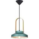 Светильник подвесной Wendi TL1225H-01GN, 1 лампа, 8 м², цвет зелёный/золотой/чёрный
