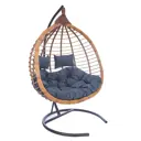 Кресло подвесное Laura outdoor HST - 408 Hasta 2-х местные до 140 кг коричневый