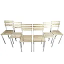 Комплект стульев 6 шт Solarius 34x80x33 см дерево цвет бежевый/белый