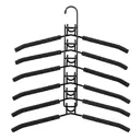 Плечики 1.5x55x1.5 см Металл 6 шт цвет черный