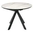 Стол круглый Bradex Rudolf 100x100 см керамогранит цвет белый